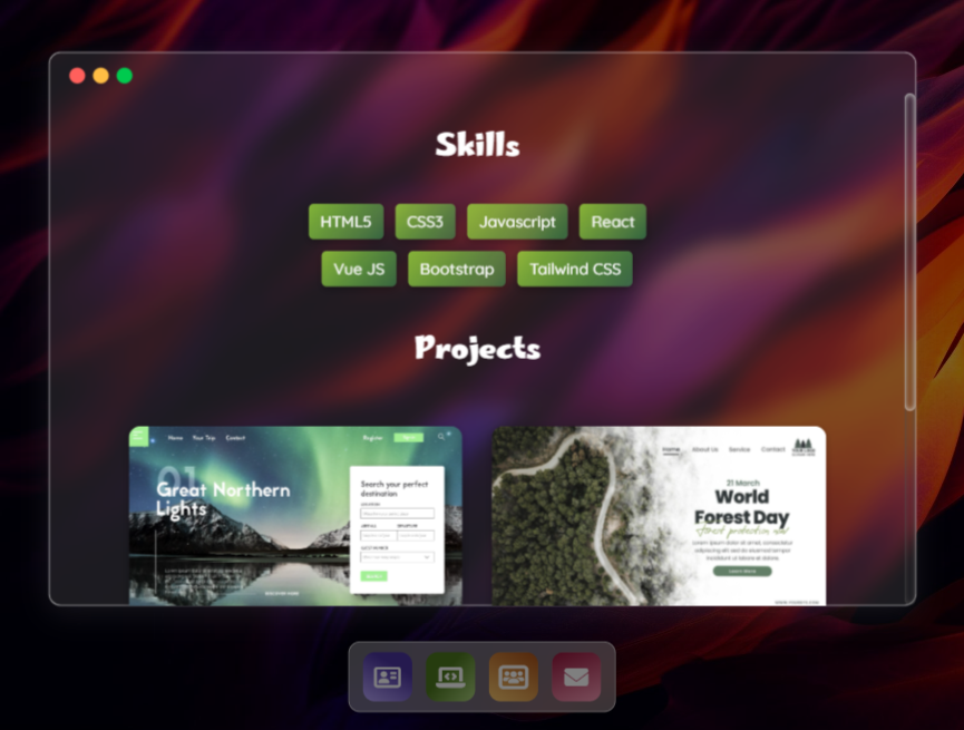 响应式网页设计，mac风格代码块素材