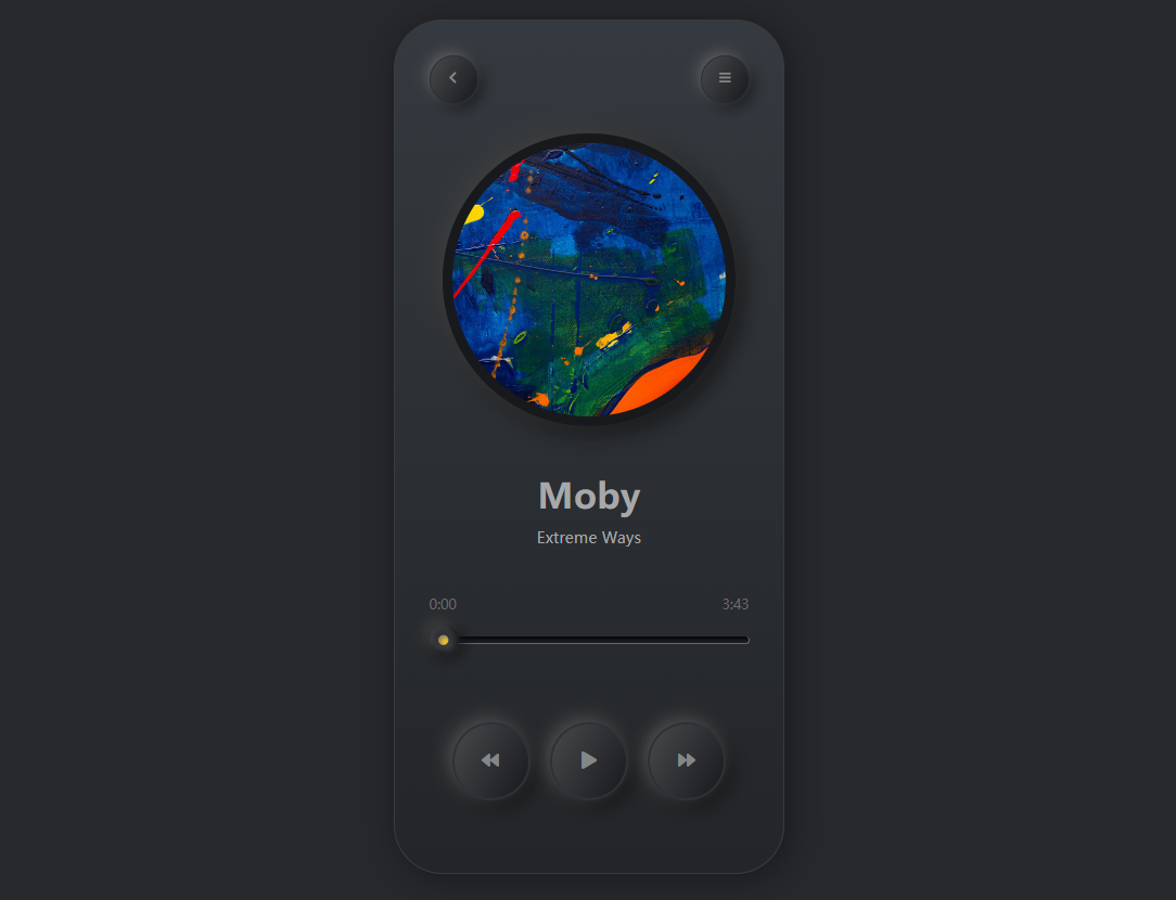 拟物化设计，简单的音乐播放器下载