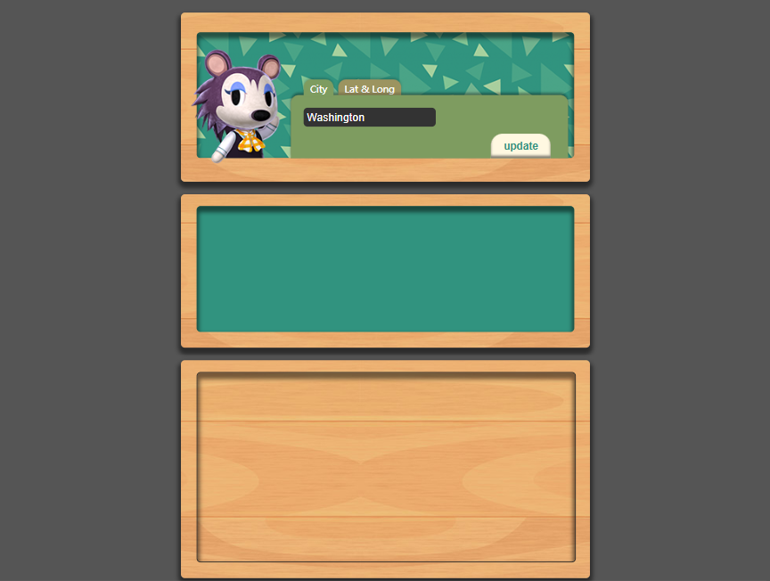 卡通天气警报器预报界面设计