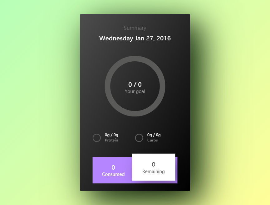 ui界面设计模板，卡路里计数器计算器下载