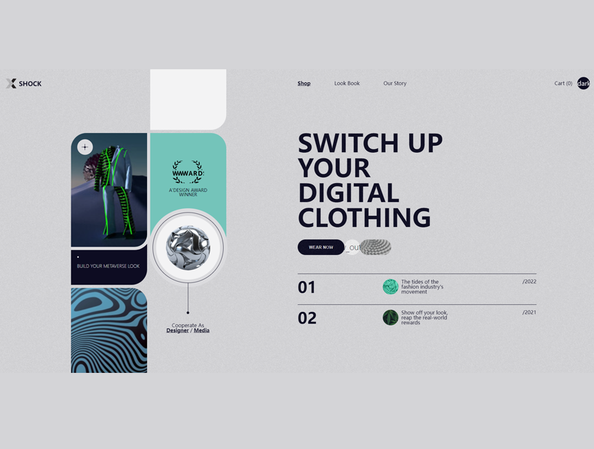 首页UI界面制作，NFT网页UI界面设计素材