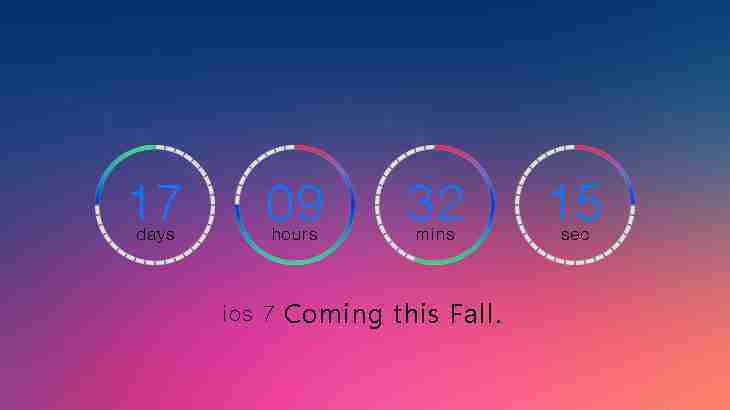 iOS7风格的倒数计时器PSD分层素材下载