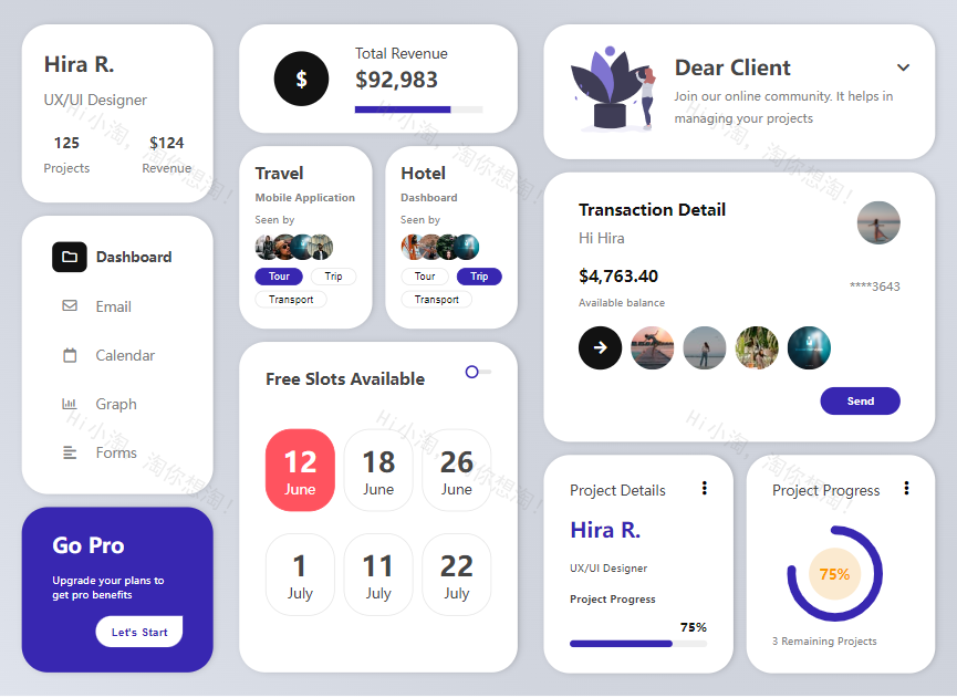 ui组件设计，功能组件图案例