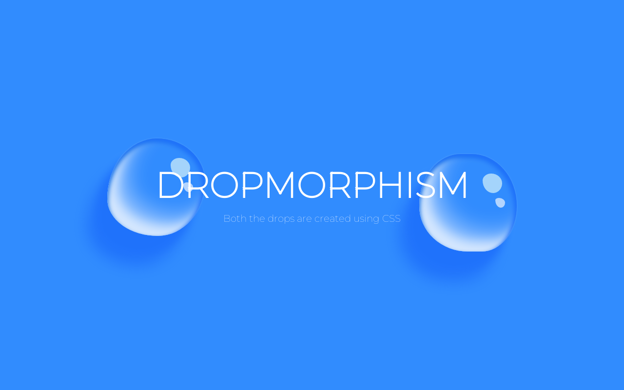 css立体水滴ui设计