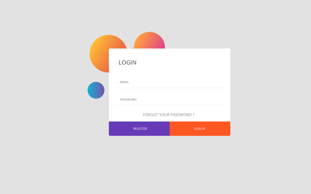 简约大气网页炫彩登录表单ui设计