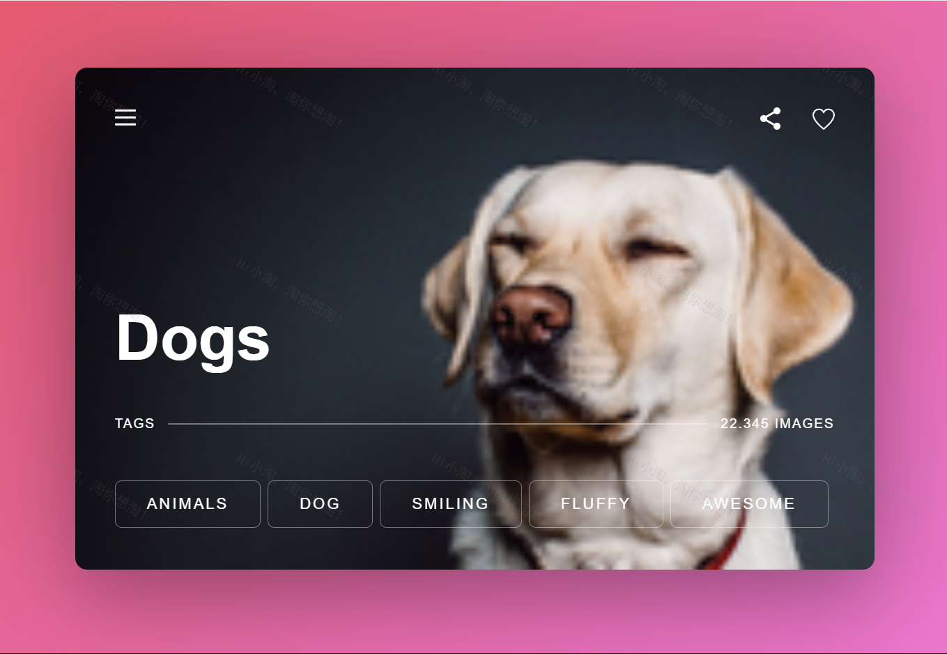 交互式ui设计，卡片式设计网页模板