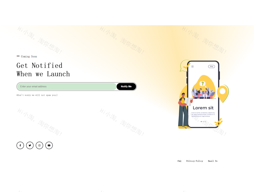 倒计时页面HTML，即将上线ui模板下载