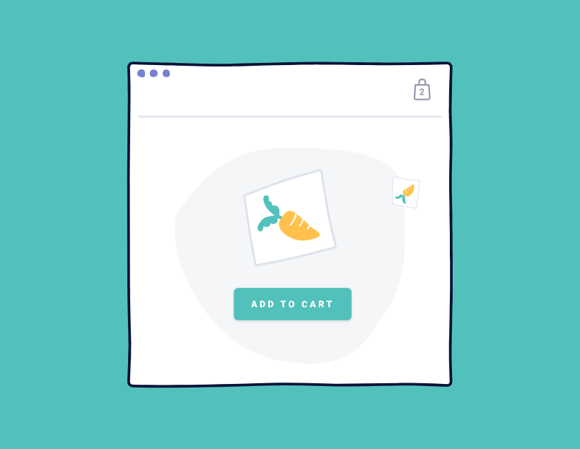 购物车ui界面，简约的ui动画效果