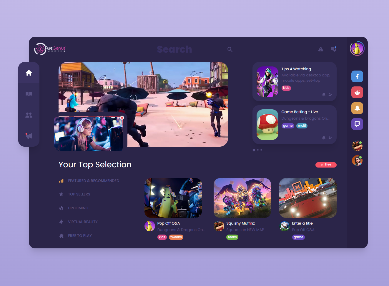 UI面板设计，游戏类平面设计素材