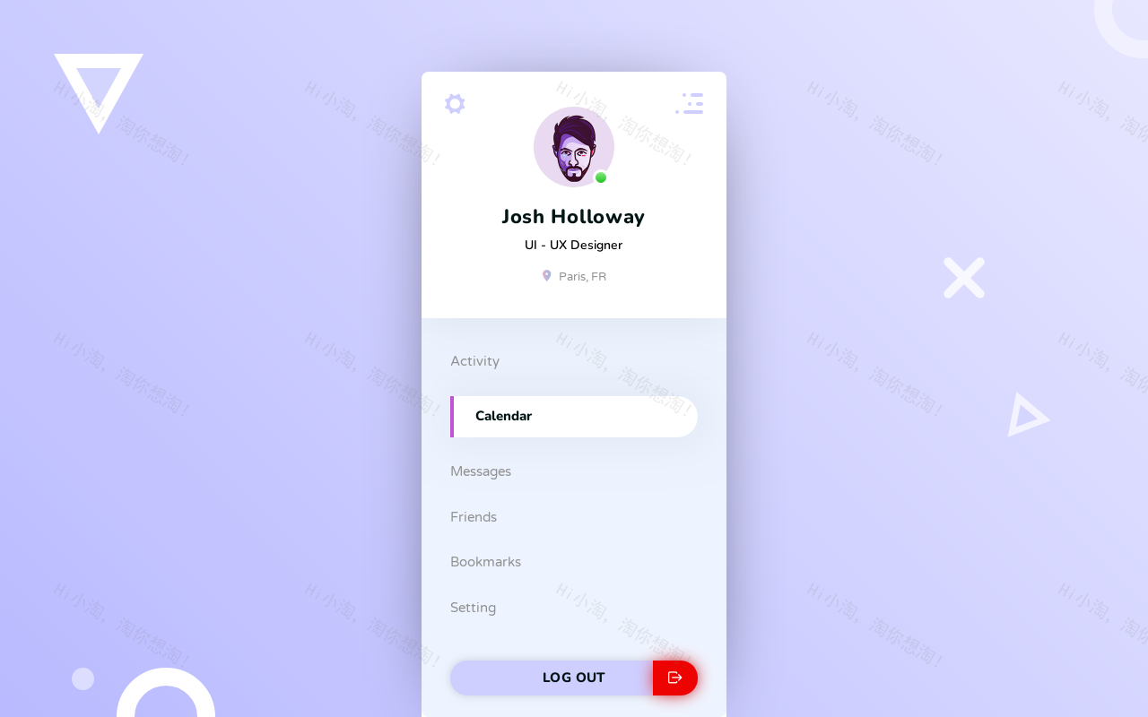 ui列表页面设计，菜单界面ui设计