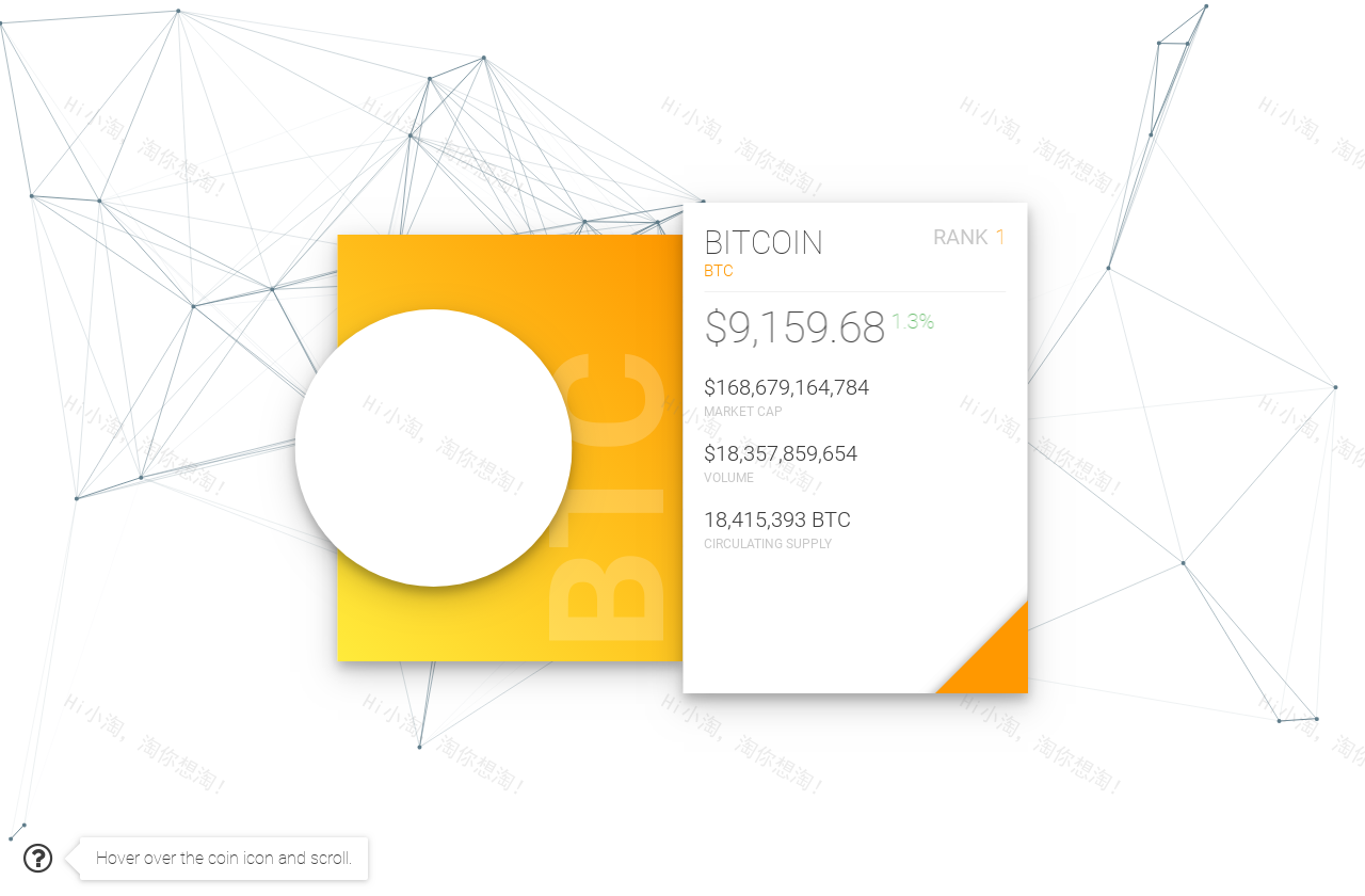 html粒子背景特效，加密货币网页界面设计