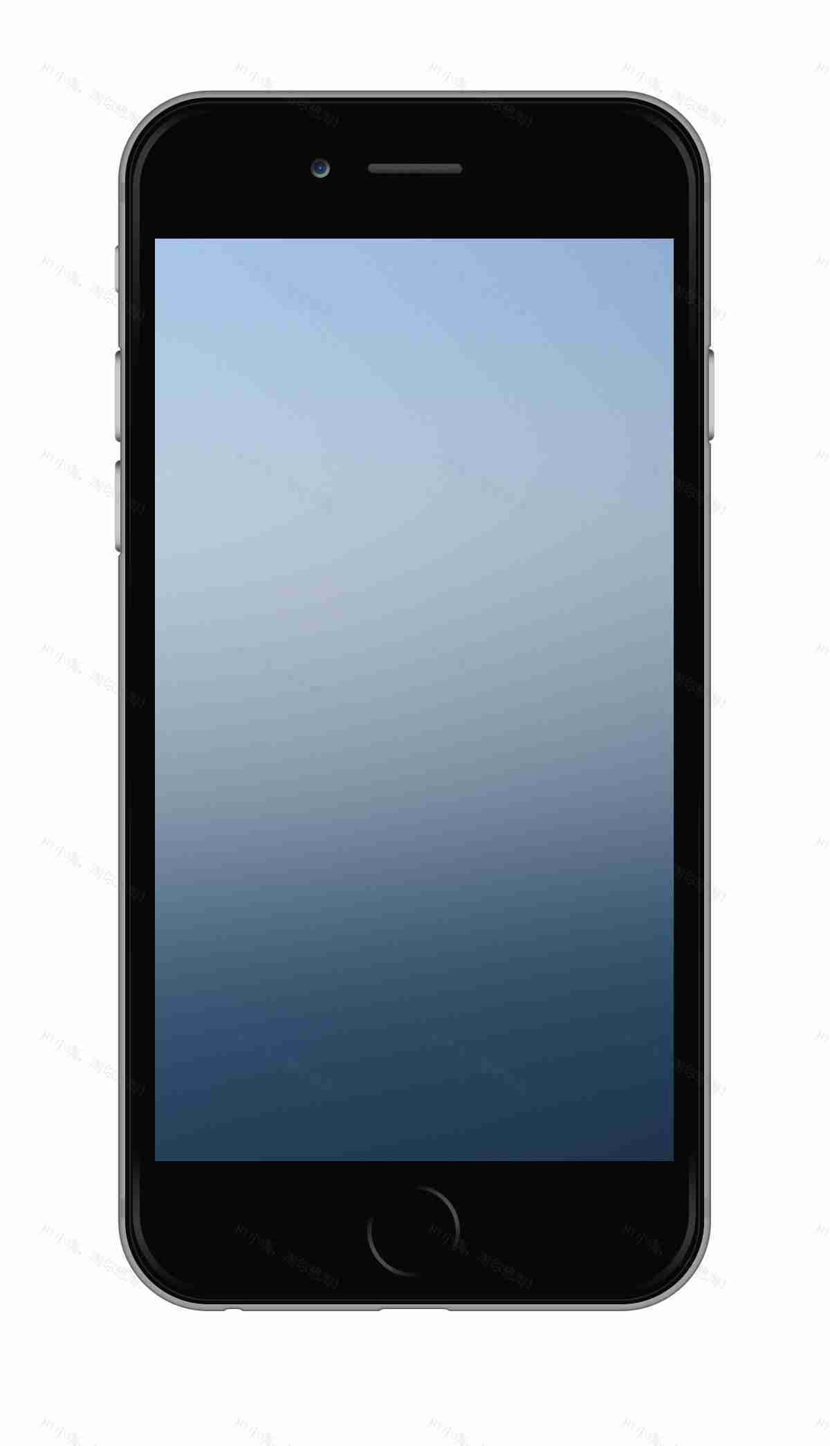 黑色的苹果iphone6 ui手机样式设计psd分层素材下载