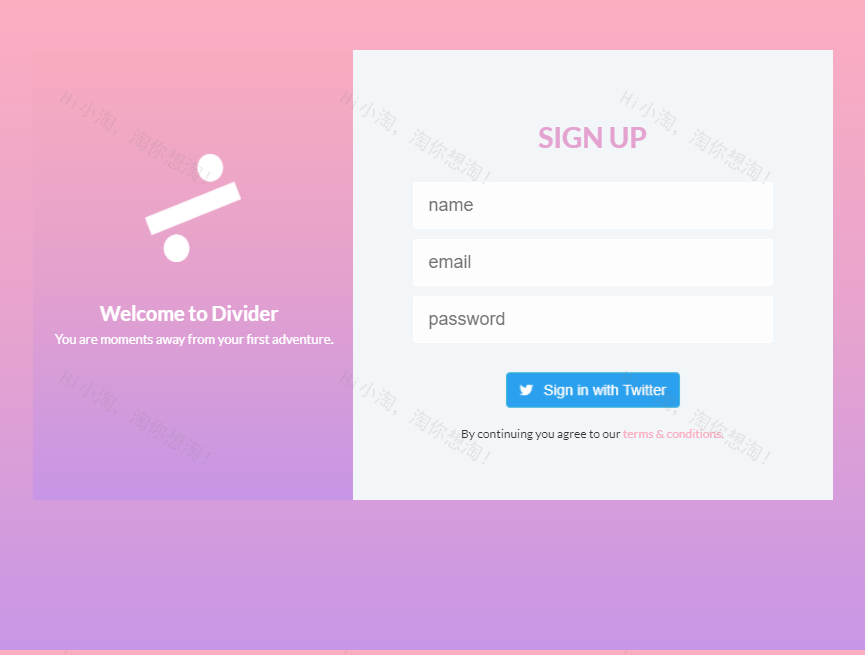 注册表单登录页面代码，注册表单ui设计模板