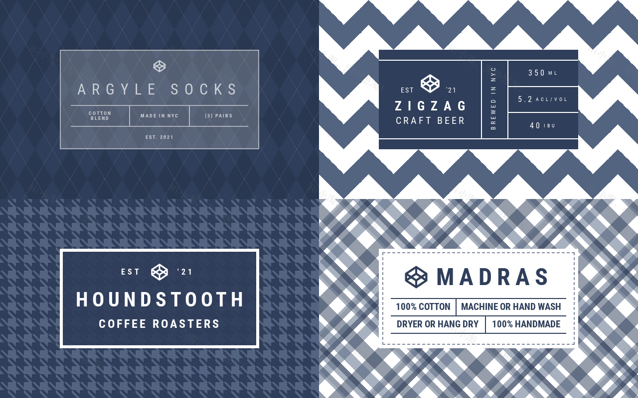 产品标签样式模板，精美的标签设计模板