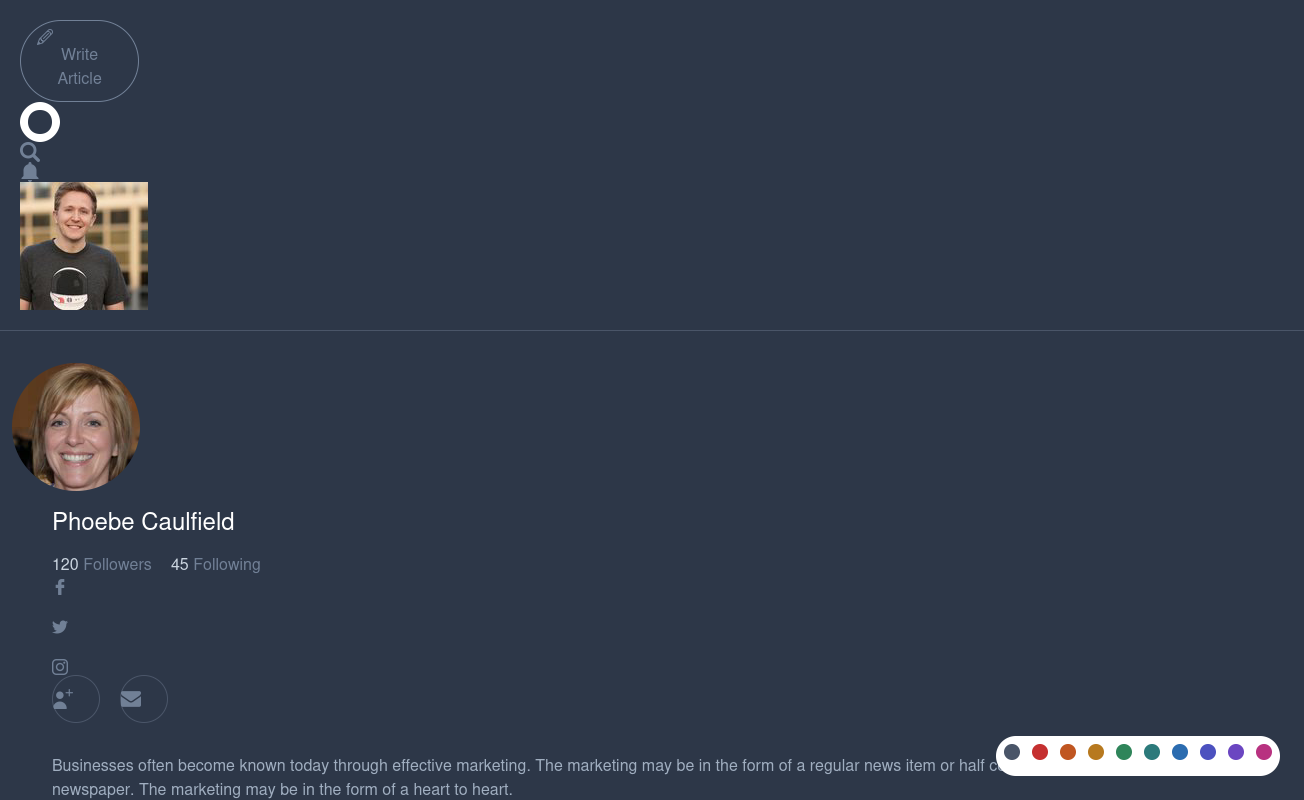 Tailwindcss ui设计，博客页面设计ui界面