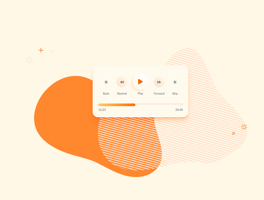 播放器界面设计，媒体播放器素材