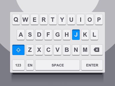 智能手机输入键盘样式PSD设计源文件
