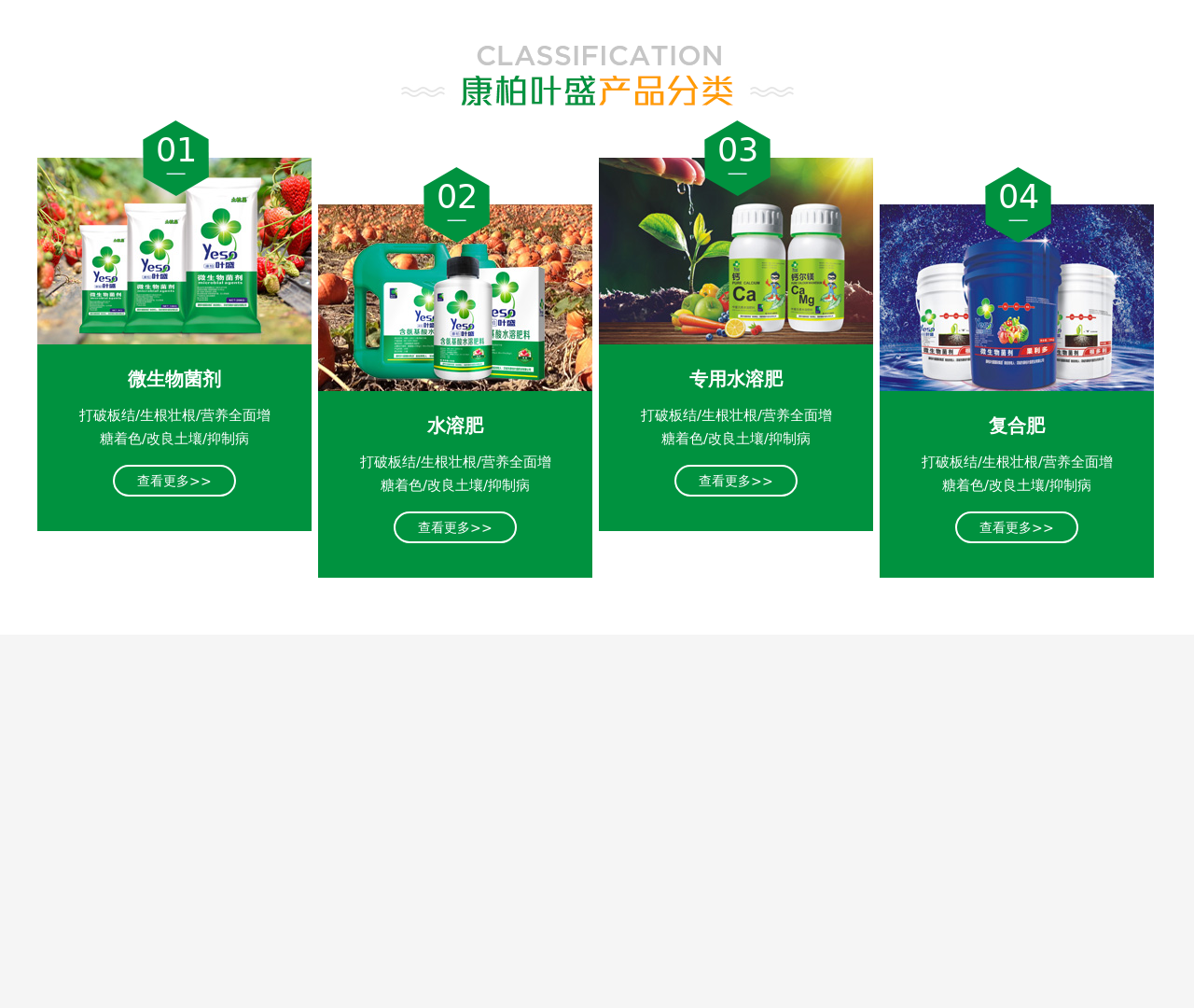 绿色的产品分类划分ui布局